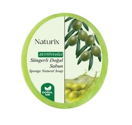 NATURIX 150 GR SPONGE SOAP WITH OLIVE OIL*24