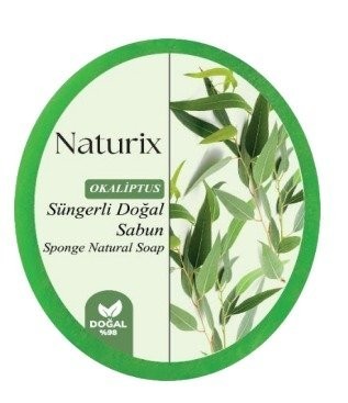NATURIX 150 GR SPONGE SOAP EUCALYPTUS*24