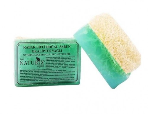 NATURİX 130 GR PUMPKIN SPONGE SOAP EUCALYPTUS *24