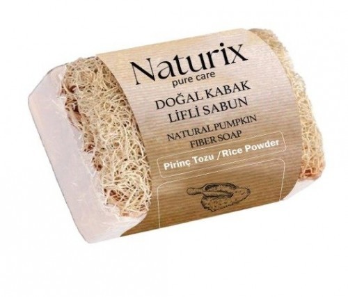 NATURIX 130 GR SOAP PUMPKIN SPONGE WITH RICE *24g