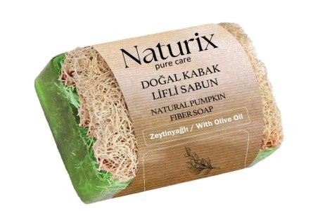 NATURIX 130 GR PUMPKIN SPONGE SOAP WITH OLIVE OIL *24