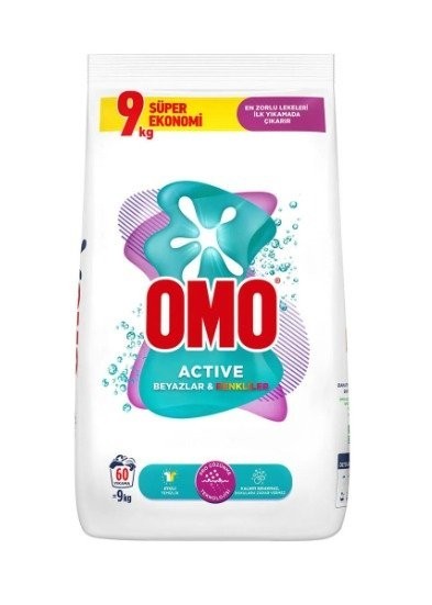 OMOMATIC ACTIVE 9 KG COLOR AND WHITE*1