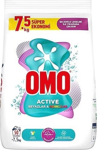 OMOMATIC ACTIVE 7.5 KG COLOR AND WHITE*1