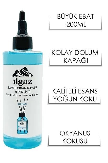 ILGAZ REPLACEMENT LIQUID 200 ML OKYANUS*12
