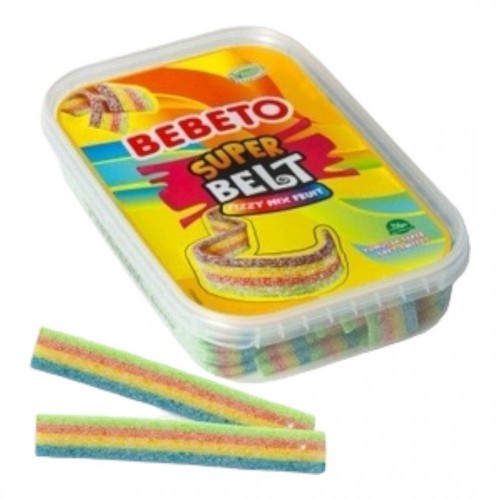 BEBETO 400 GR SOUR BELT FIZZY MIX FRUIT BOWL*12