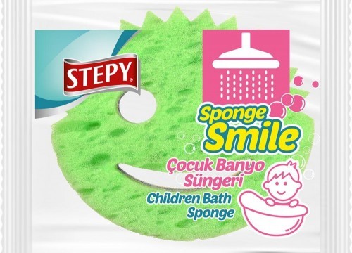 STEPY SPONGE SHOWER BATH SPONGE KIDS*12