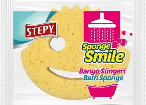 STEPY SPONGE SHOWER BATH SPONGE ADULT*12