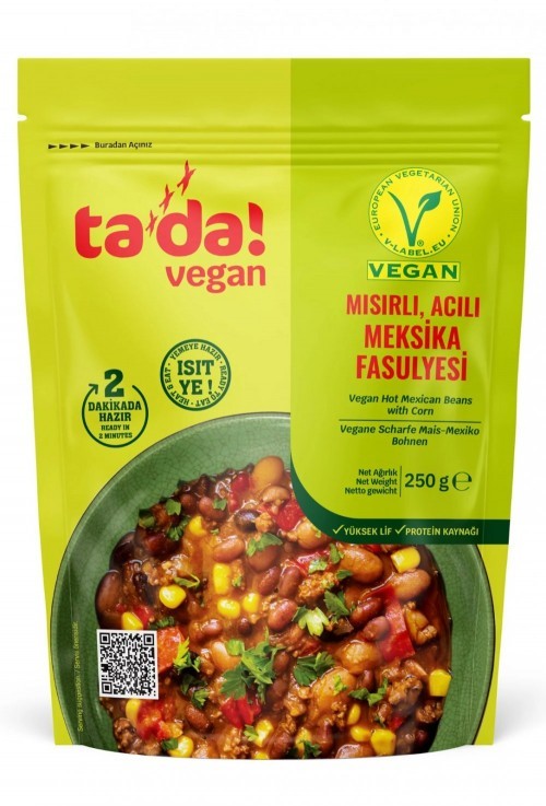 TADA 250 GR CORN-SPICY MEXICO BEANS*12