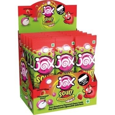 DK.JOX MINIES 10 GR STRAWBERRY ARM.SOUR CANDY*24