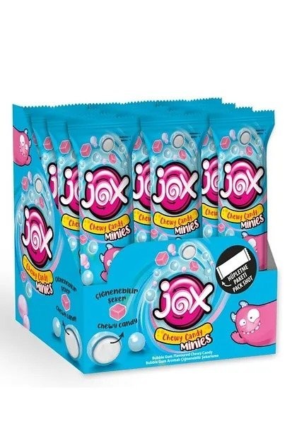 DK.JOX MINIES 10 GR BUBBLE GUM FLAVORED CANDY*24