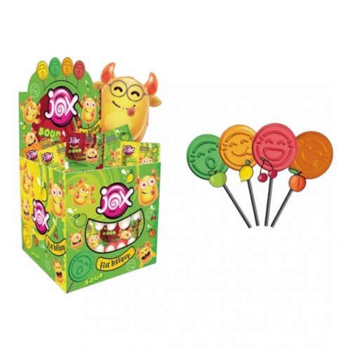DK.JOX Flat 6.2g Sour Flat Lollipop Candy *150g