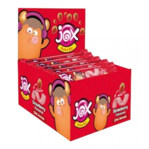DK.JOX CHEWY 7 GR STRAWBERRY STRIPED CANDY*60