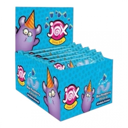 DK.JOX CHEWY 7 GR RASPBERRY STRIP CANDY*60