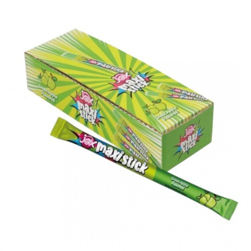DK.JOX MAXI 22 GR STICKS GREEN APPLE CANDY*24