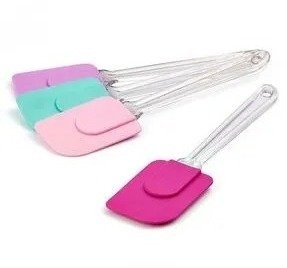 CKM 019 TRANSPARENT HANDLED SPATULA 26 CM *100