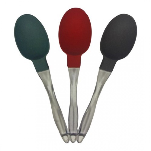 CKM 018 TRANSPARENT HANDLE SPATULA SPOON 26 CM*100