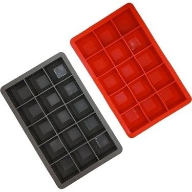 CKM 037 SILICONE SQUARE ICE DRINKER 19*12*3 CM *30