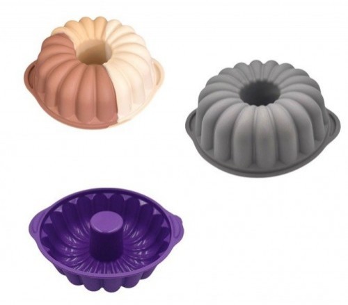 CKM 001 SILICONE SLICED ROUND CAKE MOLD 22*8cm*25