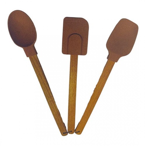 CKM 022 WOODEN HANDLE SERVING SET 31cm*100