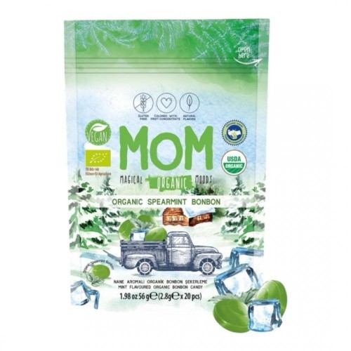 DK.MOM 5.8 GR ORGANIC MINT FLAVORED CANDY*12