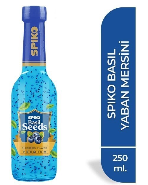 SPIKO 250 ML BASIL BLUEBERRIES*24