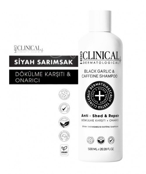 HBO CLINICAL 500 ML BLACK GARLIC SHAMPOO*15