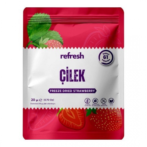 REFRESH FREEZE 20 GR DRIED WHOLE STRAWBERRY*10