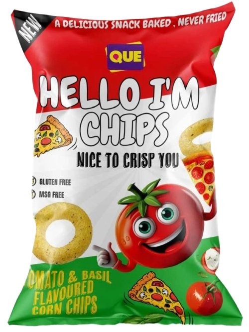 HELLO I'M CHIPS 50 GR TOMATO BASIL*25
