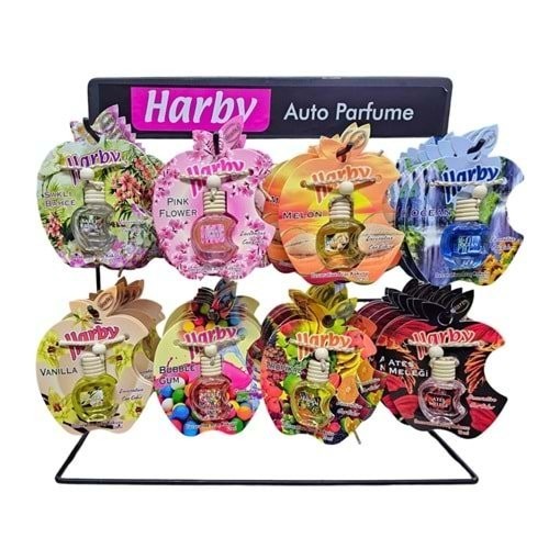 HARBY 12 ML CAR AIR FRESHNESS MIXED STAND*64