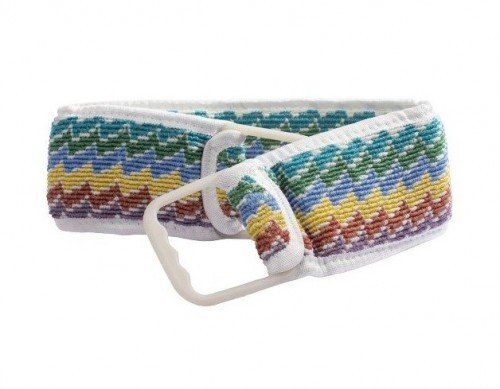 LEWINGO (L-3121) COLORED BACK XL BATH LOOFAH *12