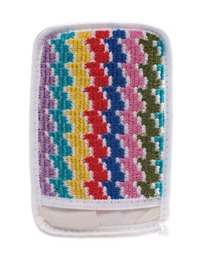 LEWINGO (L-3176) COLORED GLOVE BATH POUCH*12