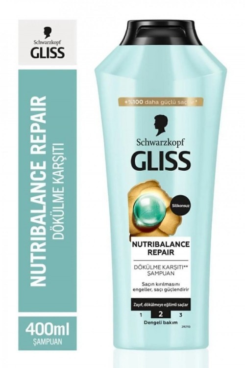 GLISS 400 ML SHAMPOO NUTRIBALANCE REPAIR*6