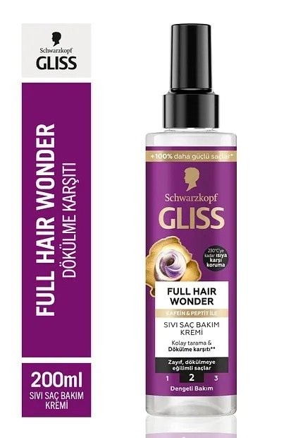 GLİSS 200 ML LIQUID HAIR CONDITIONER FULL HAIR WONDER*6