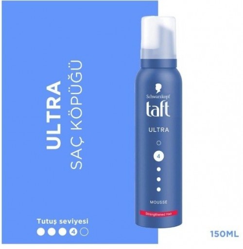 TAFT HAIR FOAM 150 ML ULTRA (BLUE)*6