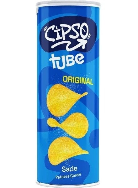 CİPSO TUBE 90 GR PLAIN POTATO SNACKS*19