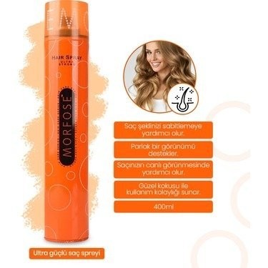 MORFOSE 400 ML HAIR SPRAY ORANGE*1