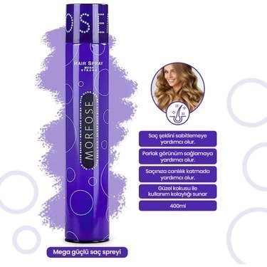 MORFOSE 400 ML HAIR SPRAY MEGA STRONG PURPLE*1