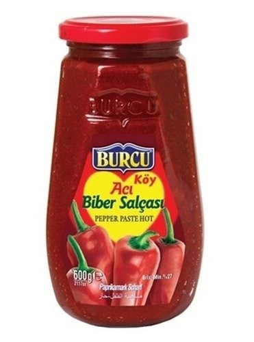 BURCU 600 GR PEPPER PASTE GLASS HOT*12