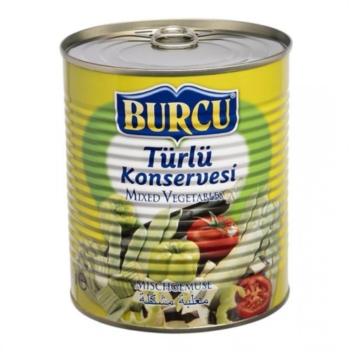 BURCU 800GR VARIETY CANNED FOOD TIN *12