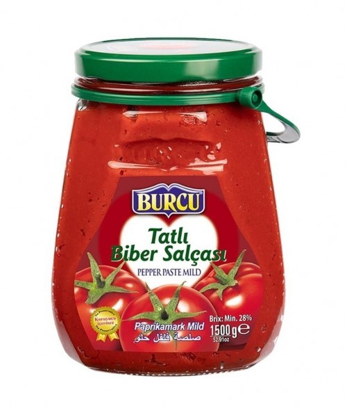 BURCU 1.500 GR PEPPER PASTE GLASS DESSERT*6