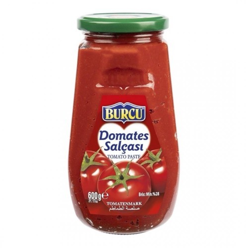 BURCU 600 GR TOMATO PASTE GLASS*12