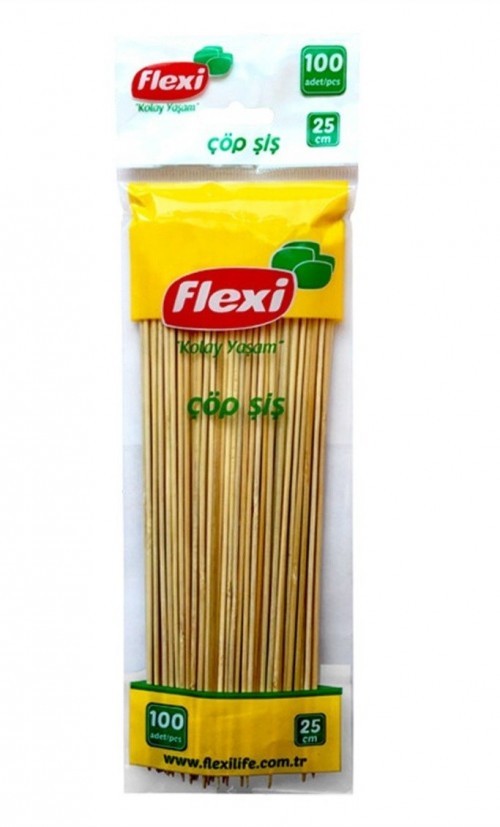 FLEXI BBQ STICKS 25cm 100 PCS * 50