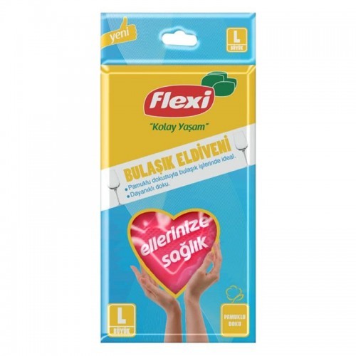 FLEXI DISHWASHING GLOVE (9-9.5) LARGE SIZE *75