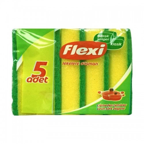 FLEXI DISHWASHING SPONGE CLASSIC 5 PCS* 72