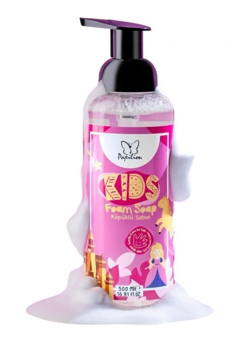 PAPILION 500 ML FOAM LIQUID SOAP PINK PRINCESS*12