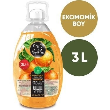 PAPILION 3 LT LIQUID HAND SOAP ORANGE*5