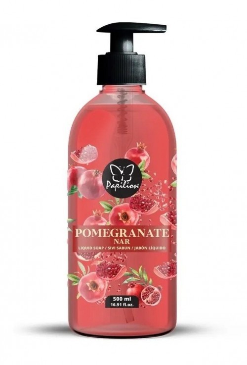PAPILION 500 GR LIQUID SOAP POMEGRANATE FLOWER*12