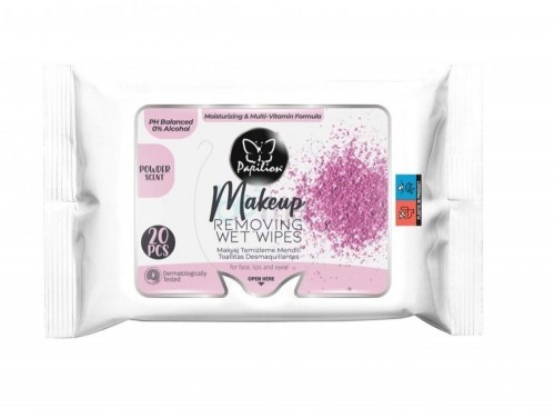 PAPILION MAKE-UP REMOVING WIPES 20 PCS POWDER*96