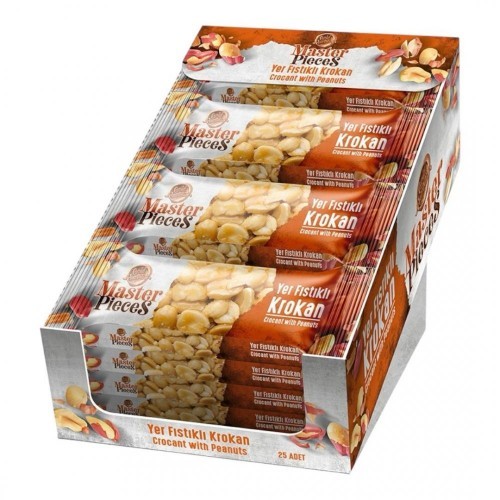 MASTER PIECES PEANUT CROQUET BAR 30 GR*25