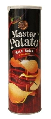 MASTER POTATO 160 GR HOT SPICY CHIPS*14